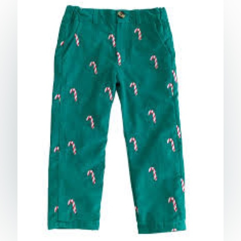 Smockingbird NWT Green Candy Cane Print Pants SIZE 4T